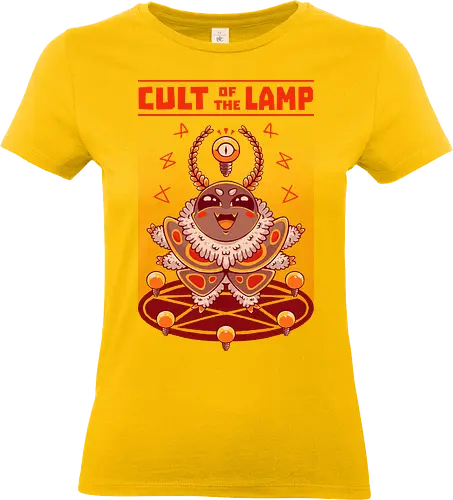 PRAISE THE LAMP! - moth, cute, cult, funny, joke, retro, fantasy, halloween, lamp - Standard T-Shirt (Women)
