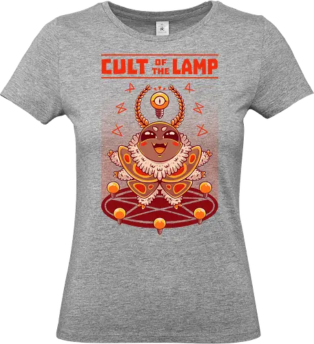 PRAISE THE LAMP! - moth, cute, cult, funny, joke, retro, fantasy, halloween, lamp - Standard T-Shirt (Women)