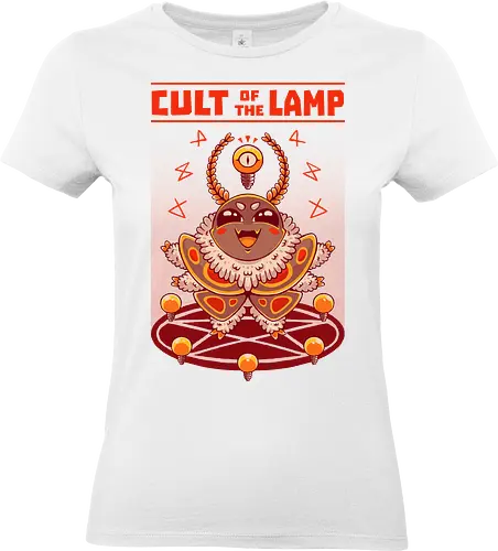 PRAISE THE LAMP! - moth, cute, cult, funny, joke, retro, fantasy, halloween, lamp - Standard T-Shirt (Women)