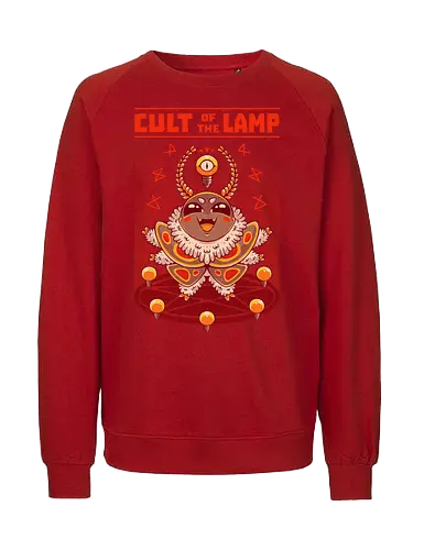 PRAISE THE LAMP! - moth, cute, cult, funny, joke, retro, fantasy, halloween, lamp - Fairtrade Sweatshirt