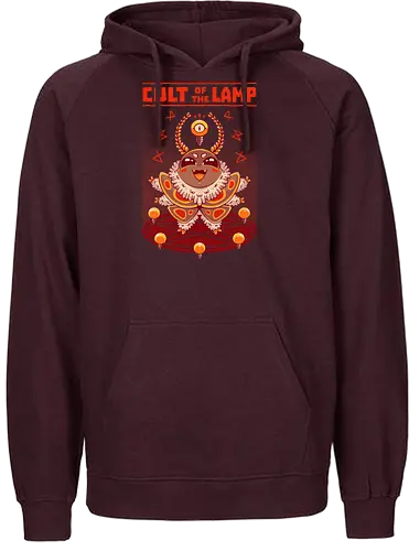 PRAISE THE LAMP! - moth, cute, cult, funny, joke, retro, fantasy, halloween, lamp - Fairtrade Hoodie