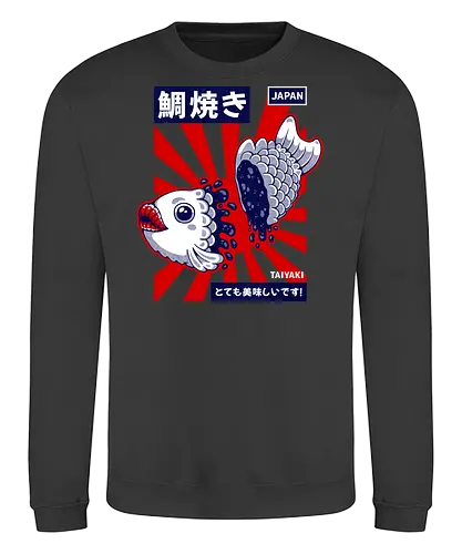 TAIYAKI - taiyaki, japan, japanese, food, japanese food, sweet, fish, cute, kawaii, culture - Sweatshirt