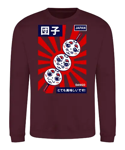 DANGO - dango, japan, japanese, japanese food, sweet, cute, culture, asia - Sweatshirt