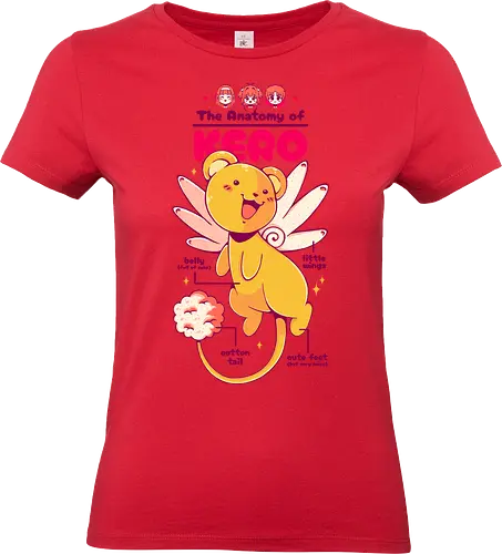 THE ANATOMY OF KERO - anime, manga, fanart, cute, kawaii, kero, sakura card captor, card captor sakura, clamp - Standard T-Shirt (Women)
