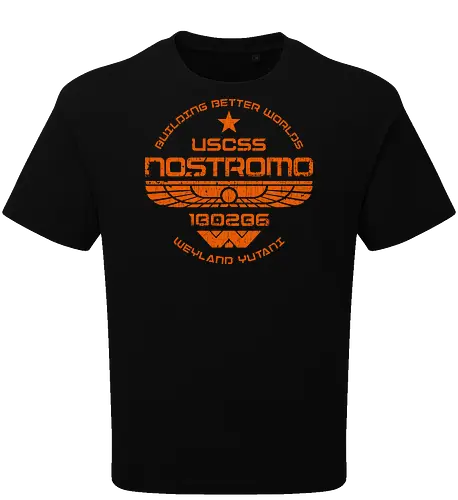 USCSS Nostromo - nostromo, ridley scott, ripley, alien, 80s, aliens, cyberpunk, dystopia, facehugger, lv 426, movies, sci fi, weyland yutani, xenomorph - Oversize T-Shirt