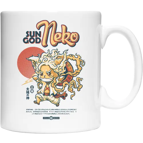 Sun God Neko on White 2