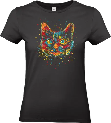 psychedelicat - cat, kitty, catnip, psychedelic, animals - Standard T-Shirt (Women)