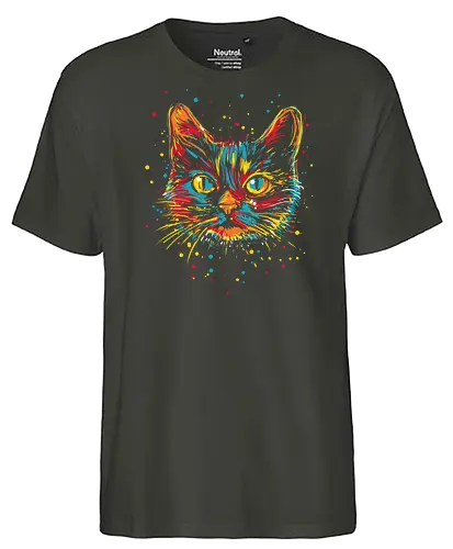 psychedelicat - cat, kitty, catnip, psychedelic, animals - Fairtrade T-Shirt