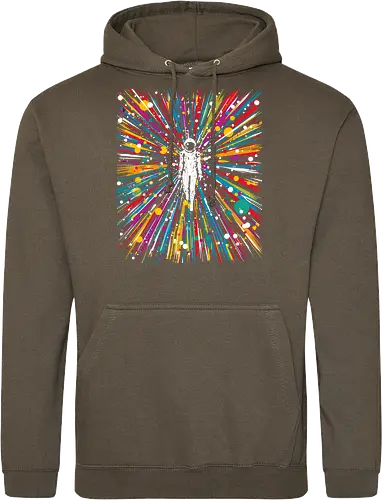 High speed state of consciousness - cosmonaut, astronaut, psychedelic, colorfull, space - Standard Hoodie