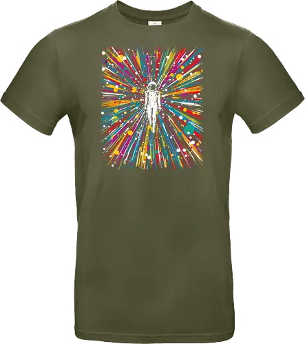 High speed state of consciousness - cosmonaut, astronaut, psychedelic, colorfull, space - Standard T-Shirt