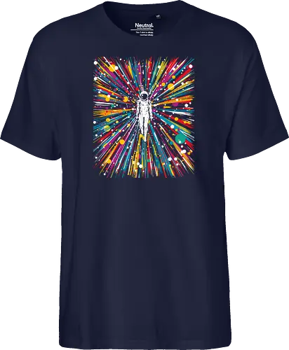 High speed state of consciousness - cosmonaut, astronaut, psychedelic, colorfull, space - Fairtrade T-Shirt