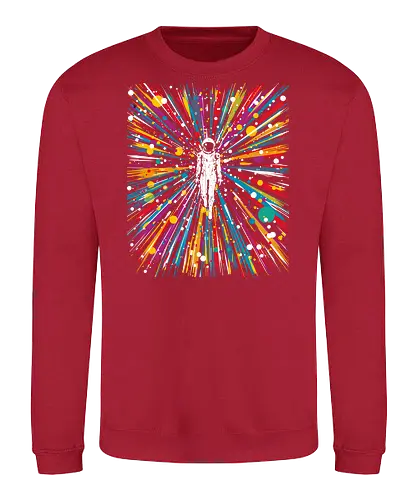 High speed state of consciousness - cosmonaut, astronaut, psychedelic, colorfull, space - Sweatshirt