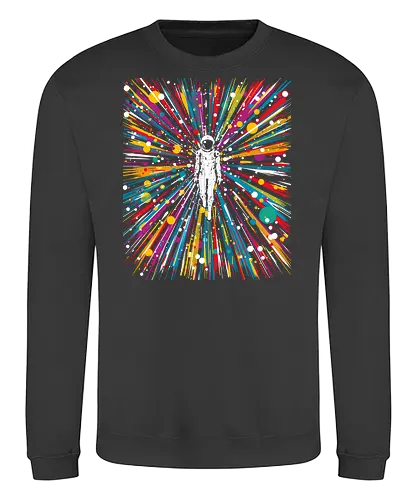 High speed state of consciousness - cosmonaut, astronaut, psychedelic, colorfull, space - Sweatshirt