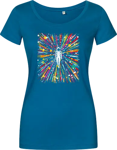 High speed state of consciousness - cosmonaut, astronaut, psychedelic, colorfull, space - Women T-Shirt