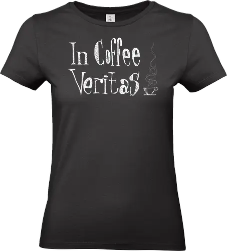 In coffee veritas - coffee, drinks, typography - Standard T-Shirt (Women)