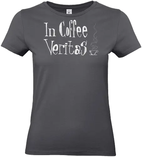 In coffee veritas - coffee, drinks, typography - Standard T-Shirt (Women)
