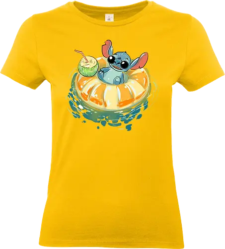 Alien summer vibes - scifi, cute, pop culture, anime, movie, alien, cute alien - Standard T-Shirt (Women)