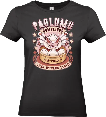 Paolumu Dumplings Vintage - pukei pukei, monster, monster world, gamer, gaming, video games, iceborne, monster rise, monster wilds, paolumu, hunter, palico, felyne, dumplings, japanese food, wyvern - Standard T-Shirt (Women)