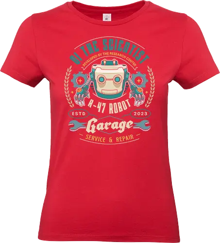 Qi R 47 Garage Emblem - my time at sandrock, my time at portia, my time at evershine, indie game, gaming, gamer, video games, fang, farming simulator, rpg, adventure, harvest, sand, wild yakmel, hazardous ruins - Standard T-Shirt (Women)