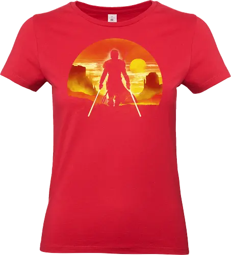 The Bounty Hunter knight - pop culture, bounty hunter, scifi, science fiction movie, tv show, television - Standard T-Shirt (Women)