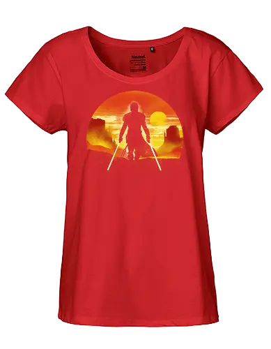 The Bounty Hunter knight - pop culture, bounty hunter, scifi, science fiction movie, tv show, television - Fairtrade Girl Shirt
