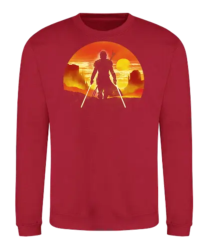The Bounty Hunter knight - pop culture, bounty hunter, scifi, science fiction movie, tv show, television - Sweatshirt
