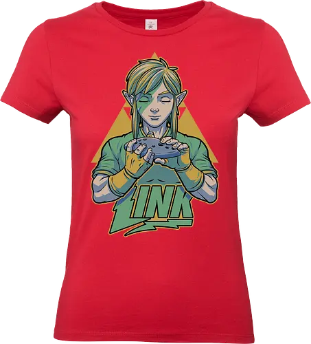 Glam Rock Elf - video game, rpg, fantasy adventure, elf, classic, music, rock and roll, ocarina - Standard T-Shirt (Women)
