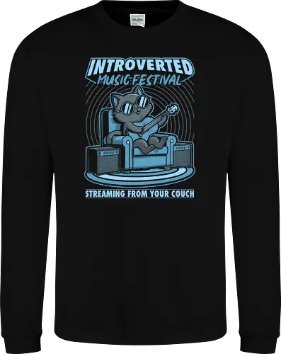 Introverted Music Cat