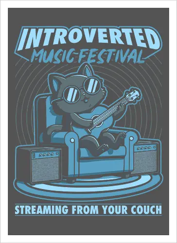 Introverted Music Cat