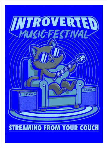 Introverted Music Cat
