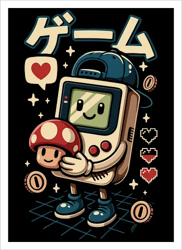 Lustiges süßes Retro-Gaming