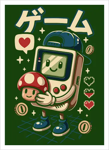 Lustiges süßes Retro-Gaming