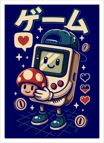 Lustiges süßes Retro-Gaming