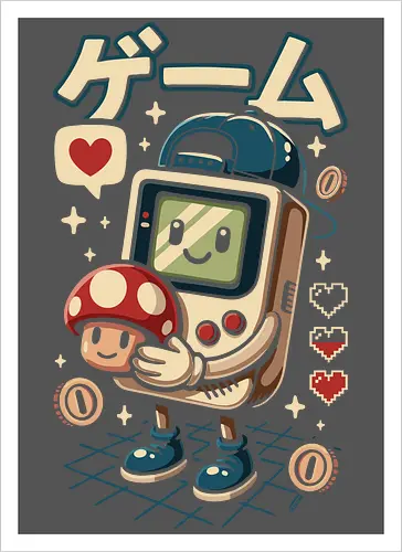 Lustiges süßes Retro-Gaming