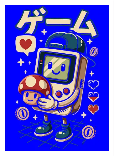 Lustiges süßes Retro-Gaming