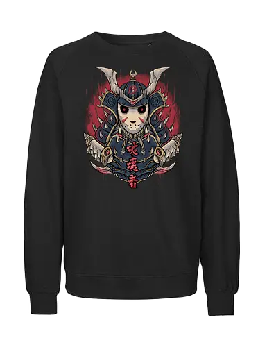 oni no jason  - horror, halloween, cool, cute, fun, satan, parody, demon, devil, samurai, japanese, nightmare - Fairtrade Sweatshirt