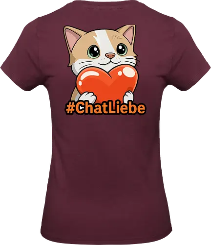 #ChatLiebe - Twitch, Streamer, Katze, Smilow - Standard T-Shirt (Women)