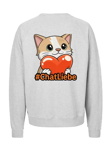 #ChatLiebe - Twitch, Streamer, Katze, Smilow - Fairtrade Sweatshirt
