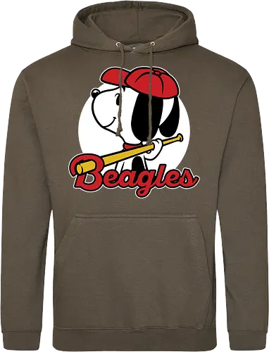 Comic Beagle Baseball 