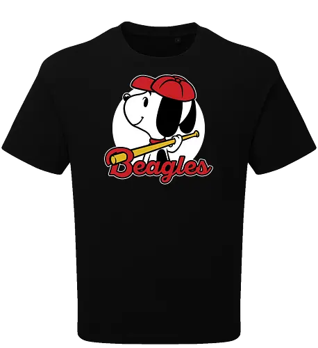Comic Beagle Baseball 