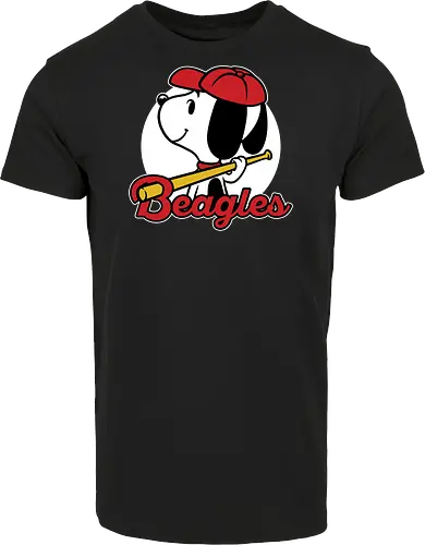 Comic Beagle Baseball 