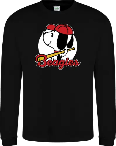 Comic Beagle Baseball 