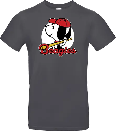Comic Beagle Baseball 