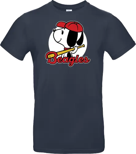 Comic Beagle Baseball 