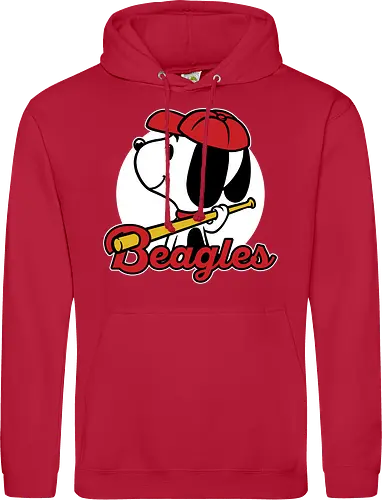 Comic Beagle Baseball 
