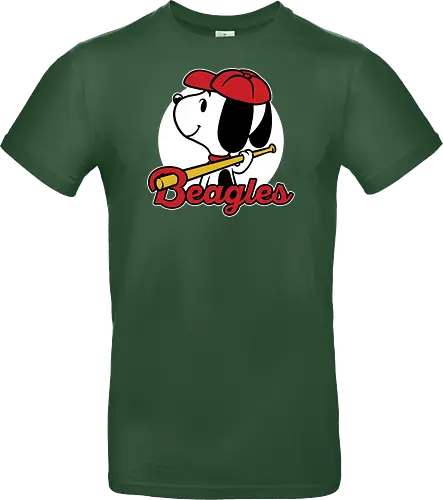 Comic Beagle Baseball 