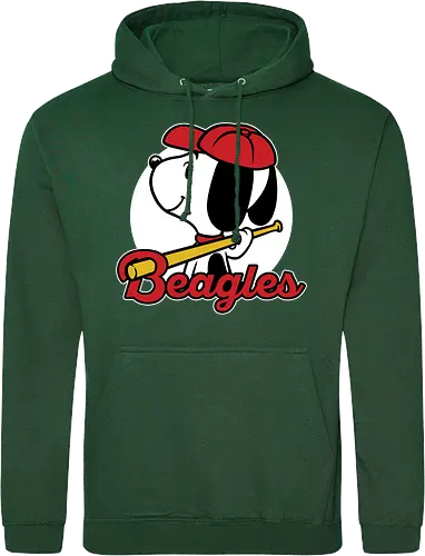 Comic Beagle Baseball 