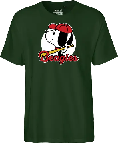 Comic Beagle Baseball 
