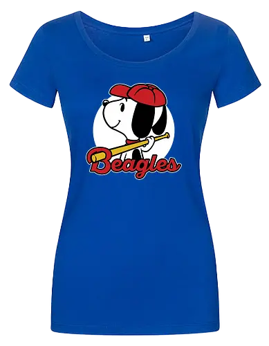 Comic Beagle Baseball 