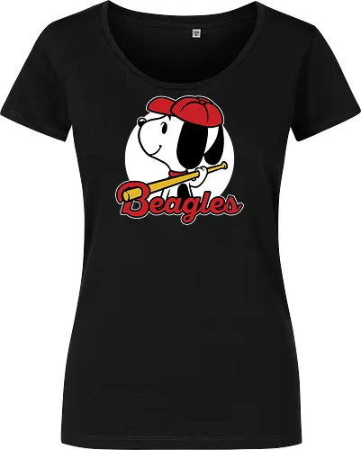 Comic Beagle Baseball 